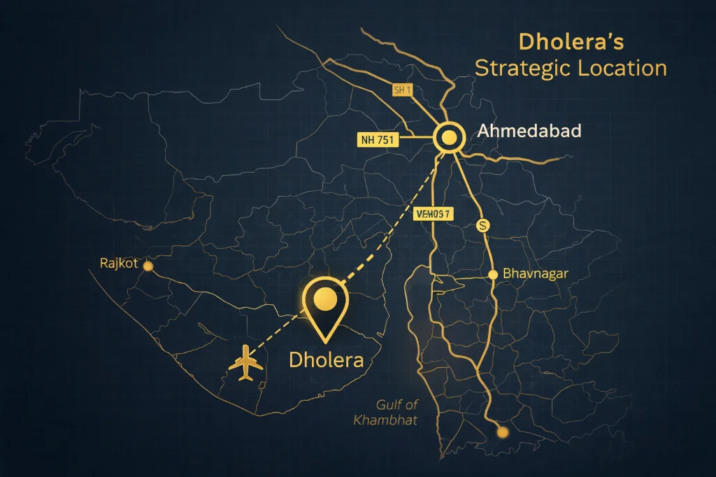 Dholera Strategic Location Map